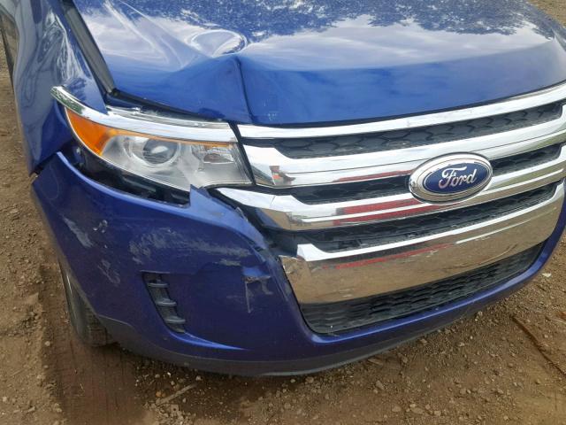 2FMDK3GC1DBC73672 - 2013 FORD EDGE SE BLUE photo 9