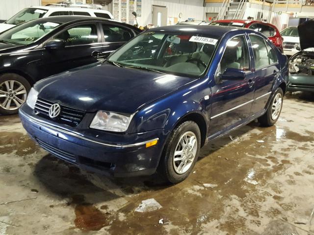 3VWRK69M84M103158 - 2004 VOLKSWAGEN JETTA GL BLUE photo 2