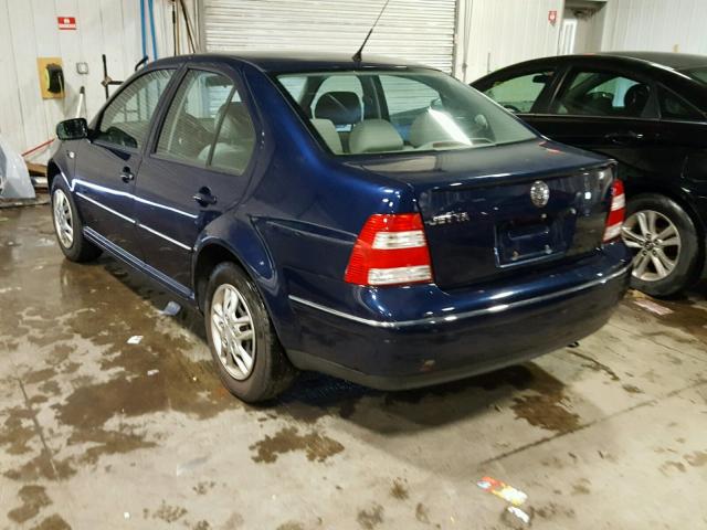 3VWRK69M84M103158 - 2004 VOLKSWAGEN JETTA GL BLUE photo 3