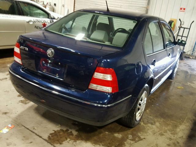 3VWRK69M84M103158 - 2004 VOLKSWAGEN JETTA GL BLUE photo 4