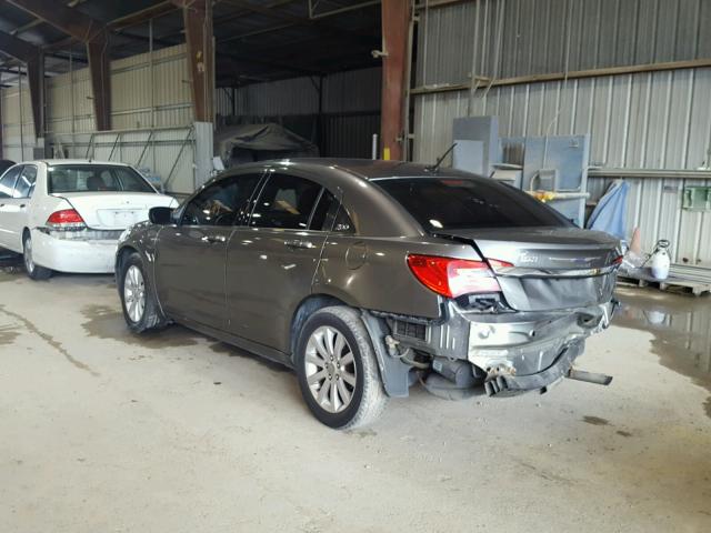 1C3CCBBB7DN695606 - 2013 CHRYSLER 200 TOURIN GRAY photo 3