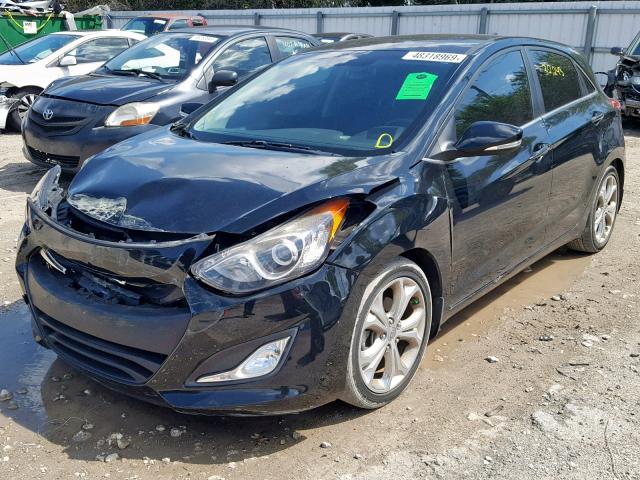 KMHD35LH4EU160773 - 2014 HYUNDAI ELANTRA GT BLACK photo 2