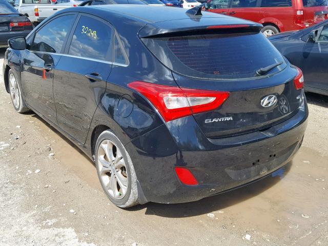 KMHD35LH4EU160773 - 2014 HYUNDAI ELANTRA GT BLACK photo 3