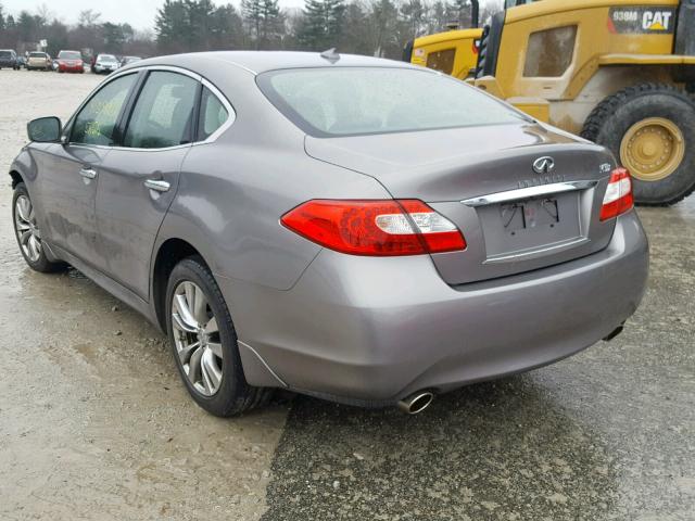 JN1BY1AR5BM376373 - 2011 INFINITI M37 X GRAY photo 3