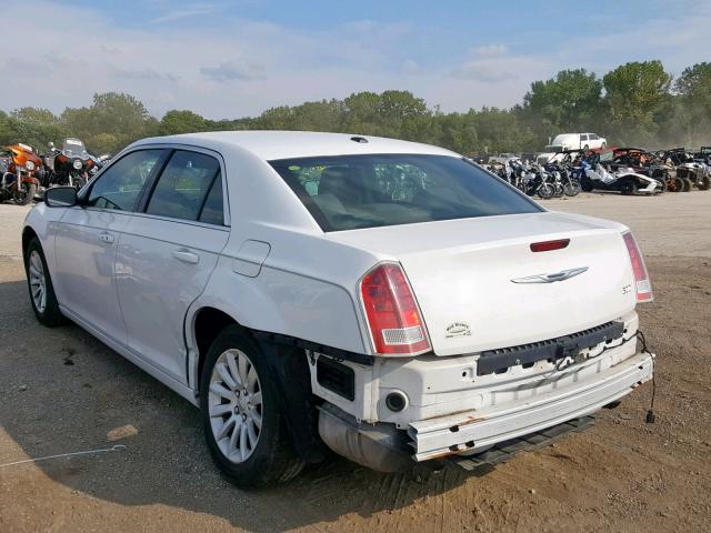 2C3CCAAG3CH104878 - 2012 CHRYSLER 300 WHITE photo 3