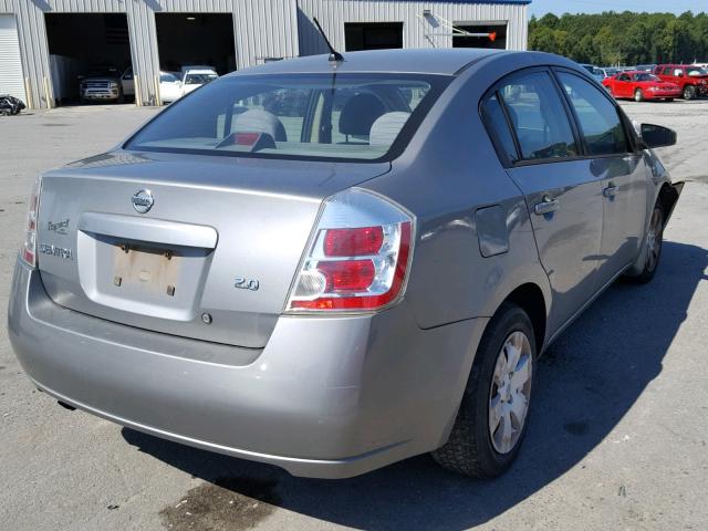 3N1AB61E77L622073 - 2007 NISSAN SENTRA 2.0 GRAY photo 4