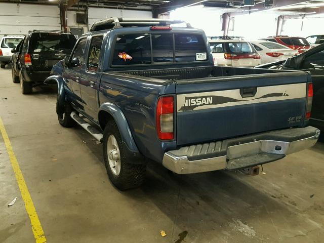 1N6ED27Y0YC412721 - 2000 NISSAN FRONTIER C BLUE photo 3