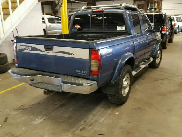 1N6ED27Y0YC412721 - 2000 NISSAN FRONTIER C BLUE photo 4