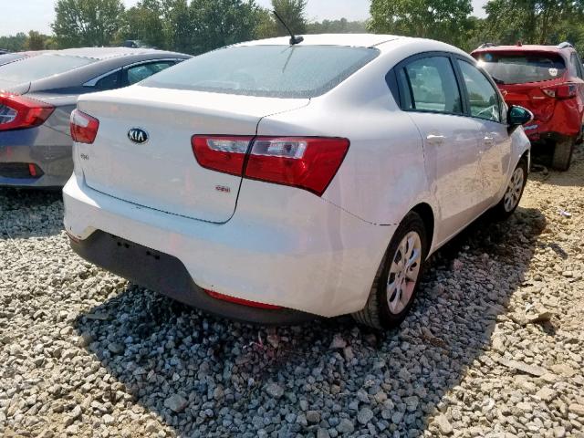 KNADM4A39H6028987 - 2017 KIA RIO LX WHITE photo 4