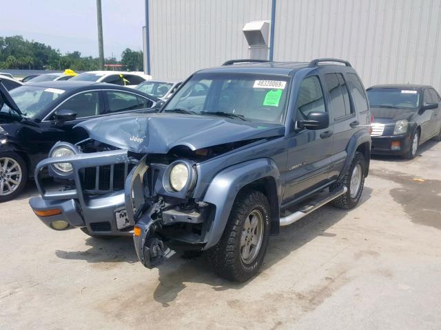 1J4GL58K62W151833 - 2002 JEEP LIBERTY LI BLUE photo 2