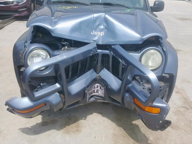 1J4GL58K62W151833 - 2002 JEEP LIBERTY LI BLUE photo 9