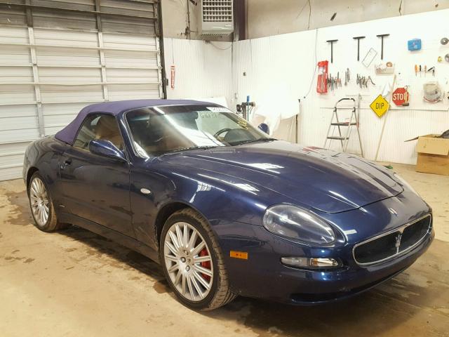 ZAMBB18A520006476 - 2002 MASERATI SPYDER CAM BLUE photo 1