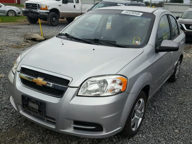 KL1TD5DEXBB249599 - 2011 CHEVROLET AVEO LS SILVER photo 2