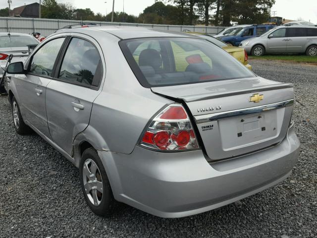KL1TD5DEXBB249599 - 2011 CHEVROLET AVEO LS SILVER photo 3