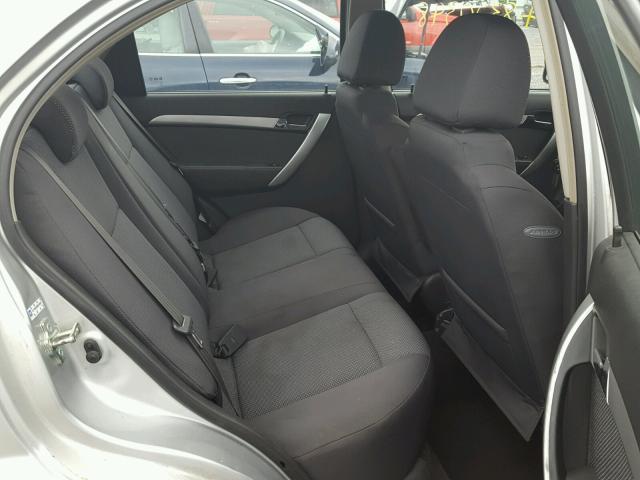 KL1TD5DEXBB249599 - 2011 CHEVROLET AVEO LS SILVER photo 6