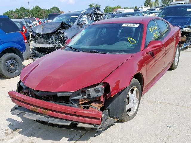 2G2WP522641287215 - 2004 PONTIAC GRAND PRIX RED photo 2