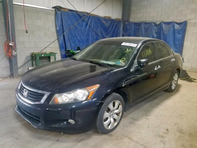 1HGCP36888A015490 - 2008 HONDA ACCORD EXL BLACK photo 2