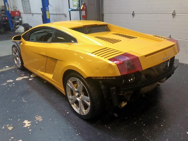 ZHWGU11S74LA01153 - 2004 LAMBORGHINI GALLARDO YELLOW photo 2