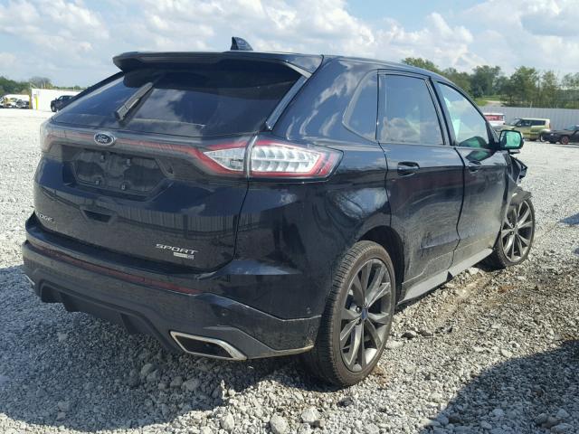 2FMPK4AP6JBB03785 - 2018 FORD EDGE SPORT BLACK photo 4