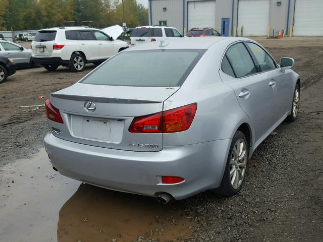 JTHCK262882024735 - 2008 LEXUS IS 250 SILVER photo 4