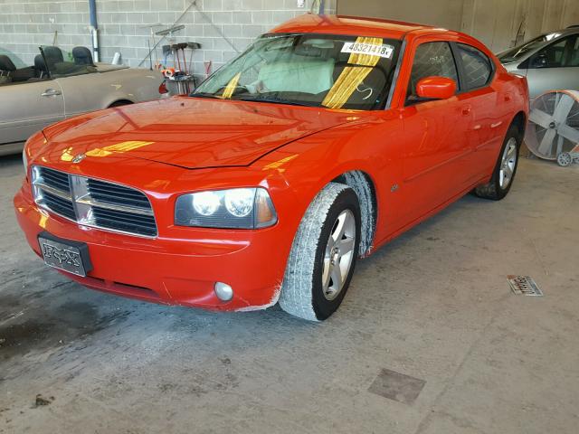 2B3CA3CV8AH311466 - 2010 DODGE CHARGER SX RED photo 2