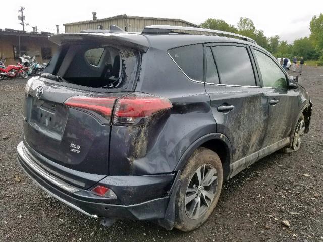 JTMRFREV9HD202466 - 2017 TOYOTA RAV4 XLE GRAY photo 4