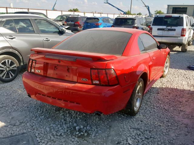 1FAFP42X63F445437 - 2003 FORD MUSTANG GT RED photo 4