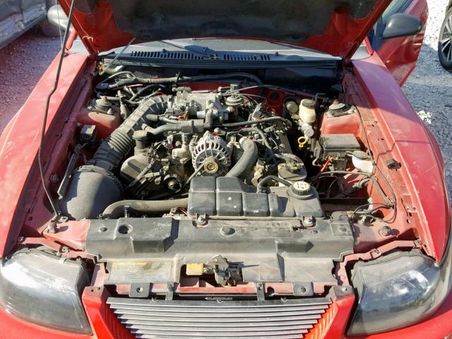 1FAFP42X63F445437 - 2003 FORD MUSTANG GT RED photo 7