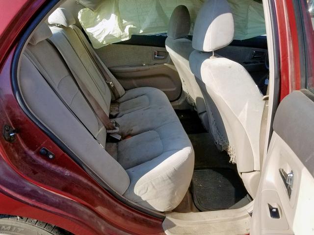 KNAFE121075380099 - 2007 KIA SPECTRA EX RED photo 6