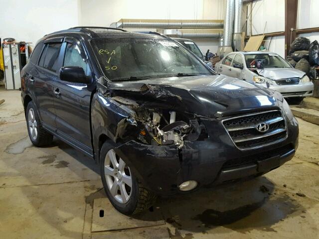 5NMSH73E77H121166 - 2007 HYUNDAI SANTA FE S BLUE photo 1