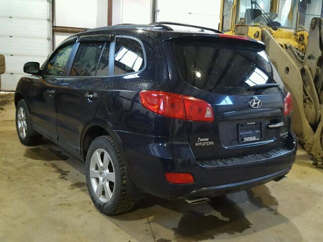 5NMSH73E77H121166 - 2007 HYUNDAI SANTA FE S BLUE photo 3