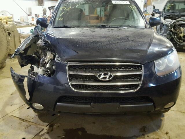 5NMSH73E77H121166 - 2007 HYUNDAI SANTA FE S BLUE photo 7