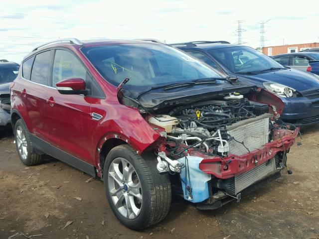 1FMCU0JX3EUE35684 - 2014 FORD ESCAPE TIT RED photo 1