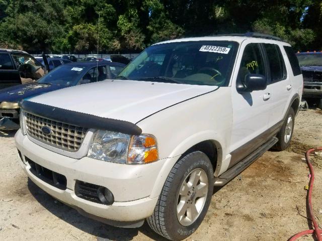 1FMDU74W33ZA44406 - 2003 FORD EXPLORER E WHITE photo 2