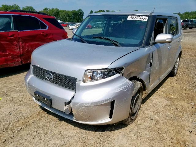 JTLKE50E381044491 - 2008 TOYOTA SCION XB GRAY photo 2