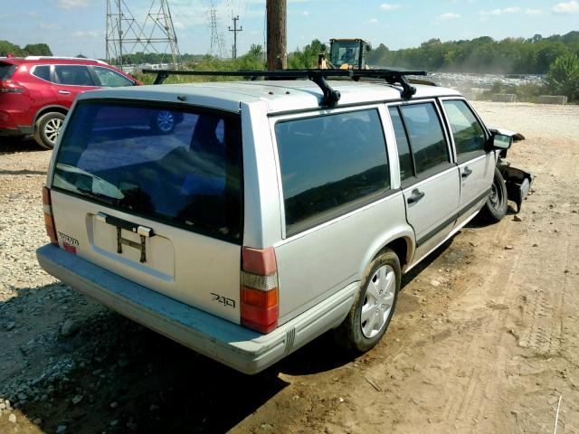 YV1FA8859M2320671 - 1991 VOLVO 740 SILVER photo 4