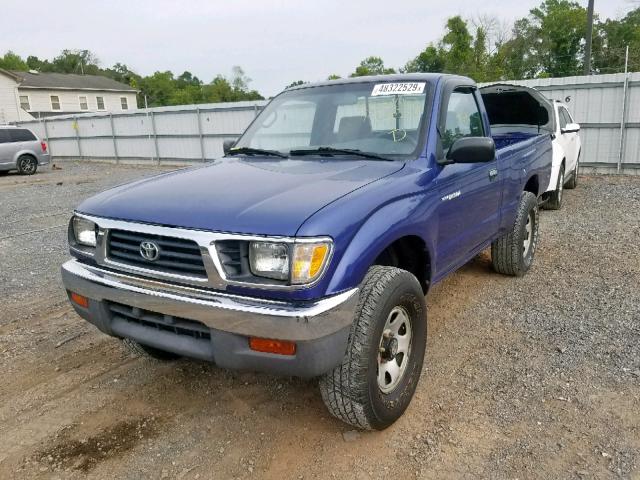 4TAPM62N7VZ267455 - 1997 TOYOTA TACOMA BLUE photo 2