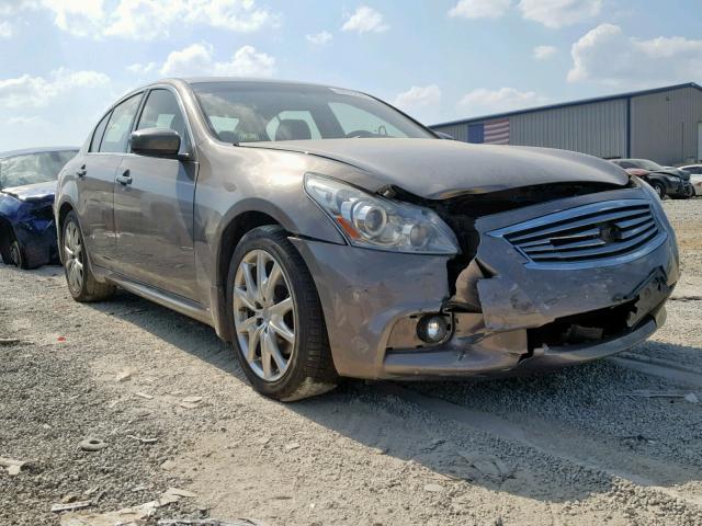 JN1CV6AR7AM460137 - 2010 INFINITI G37 GRAY photo 1