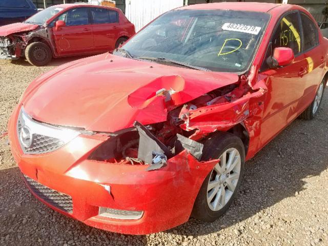 JM1BK12F071725872 - 2007 MAZDA 3 I RED photo 2