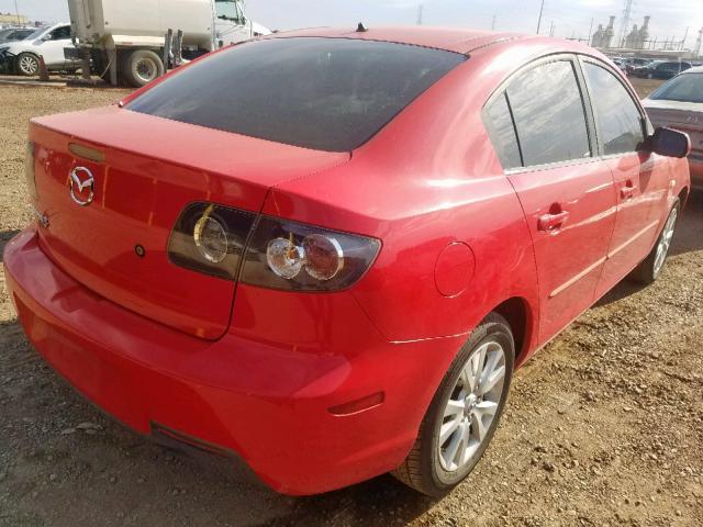 JM1BK12F071725872 - 2007 MAZDA 3 I RED photo 4