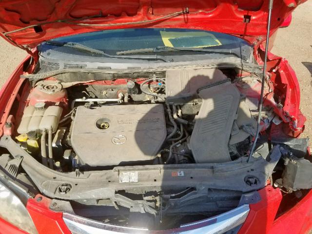 JM1BK12F071725872 - 2007 MAZDA 3 I RED photo 7