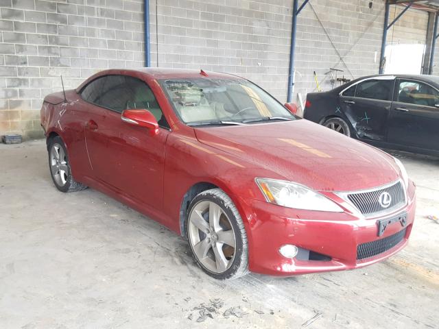 JTHFE2C23A2504955 - 2010 LEXUS IS 350 MAROON photo 1