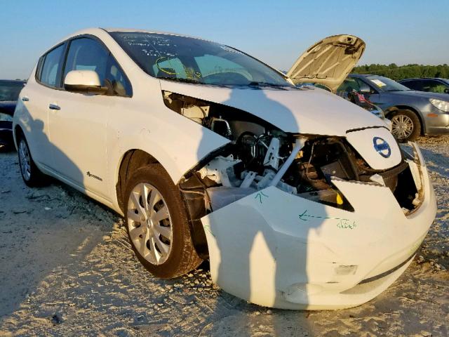 1N4AZ0CP7FC308542 - 2015 NISSAN LEAF S WHITE photo 1