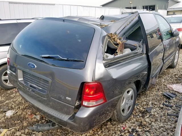 2FMZA51625BA72145 - 2005 FORD FREESTAR S GRAY photo 4