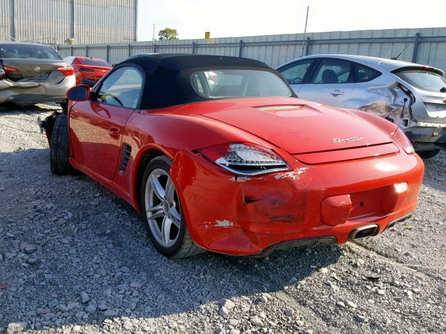 WP0CA29869U710296 - 2009 PORSCHE BOXSTER RED photo 3