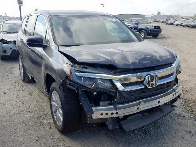 5FNYF5H1XKB001494 - 2019 HONDA PILOT LX GRAY photo 1