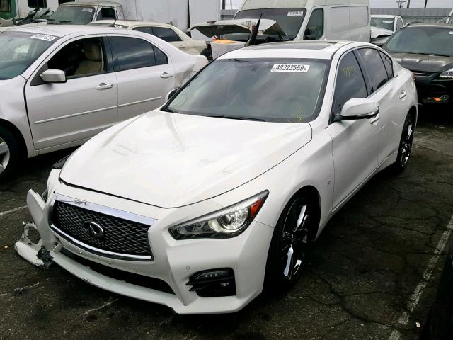 JN1BV7AP6FM354897 - 2015 INFINITI Q50 BASE WHITE photo 2