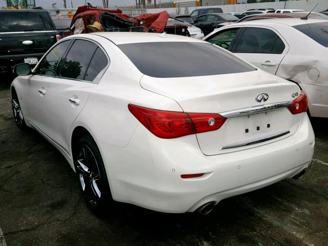 JN1BV7AP6FM354897 - 2015 INFINITI Q50 BASE WHITE photo 3