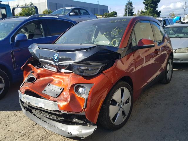 WBY1Z2C57EVX51215 - 2014 BMW I3 BEV ORANGE photo 2