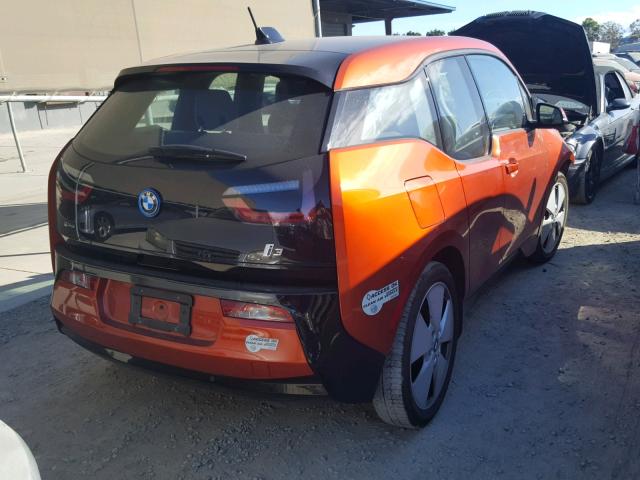 WBY1Z2C57EVX51215 - 2014 BMW I3 BEV ORANGE photo 4